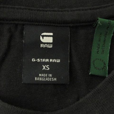 ジースターロウ G-Star RAW TAPE DETAIL T-SHIRT Tシャツ カットソー 長袖 ラウンドネック コットン 黒 ブラック XS トップス メンズ｜vectorpremium｜05