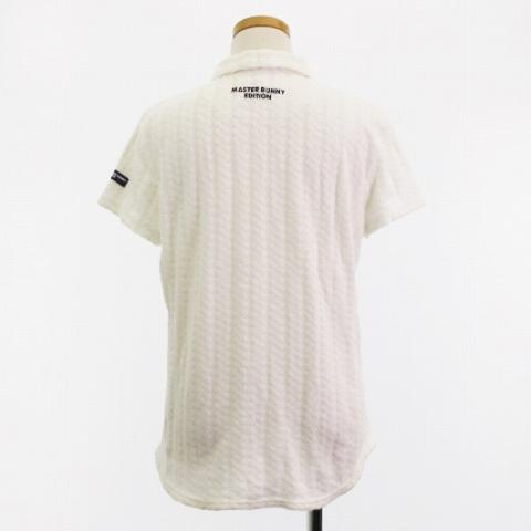 マスターバニー MASTER BUNNY 美品 ポロシャツ 半袖 パイル ロゴ