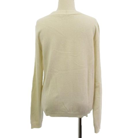 アイボリー 長袖カーディガン イタリア製