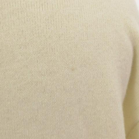 LIVIANA CONTI - リビアナコンティ カシミヤ混 カーディガン ワンポイント刺繍 白系 40 リビアナコンティ Liviana Conti カシミヤ混 カーディガン ワン