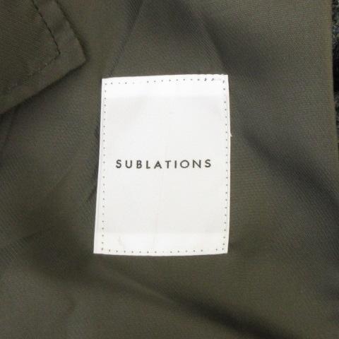 サブレーションズ SUBLATIONS 美品 HEAVY WOOL GABARDINE FLARE