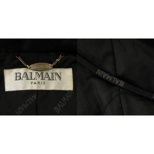 バルマン BALMAIN ダウン コート ロング ジップアップ 黒 ブラック アウター ■GY31 レディース｜vectorpremium｜06