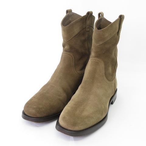 ルメール LEMAIRE 22AW ウエスタンブーツ スウェード スエード レザー 
