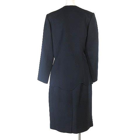 ハナエモリ HANAE MORI スーツ セットアップ ジャケット ノーカラー 
