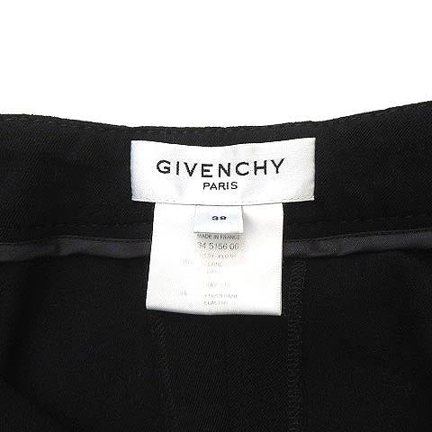 ジバンシィ GIVENCHY スラックス パンツ ウール ストレッチ 黒 