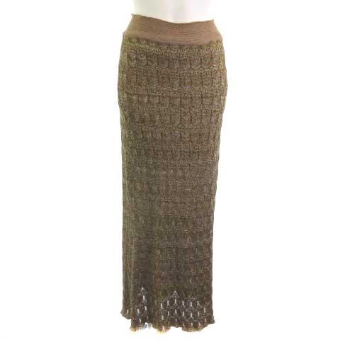 Lace Pencil Skirt レースペンシルスカート ロング ラメ ゴールド  