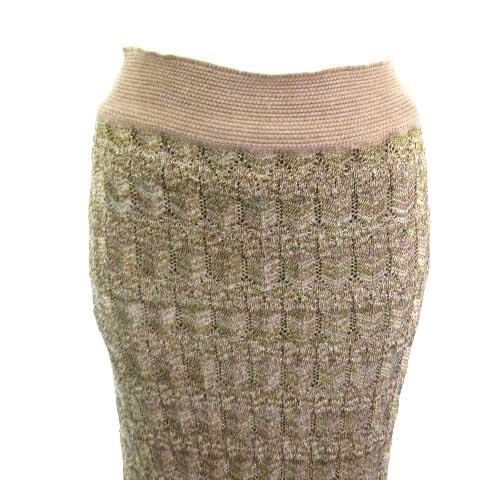 Lace Pencil Skirt レースペンシルスカート ロング ラメ ゴールド  