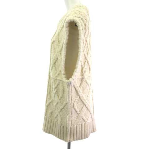 トゥデイフル Cable Knit Vest  ケーブル ニットベスト プルオーバー ローゲージ F トゥデイフル Cable Knit Vest ケーブル ニットベスト プル