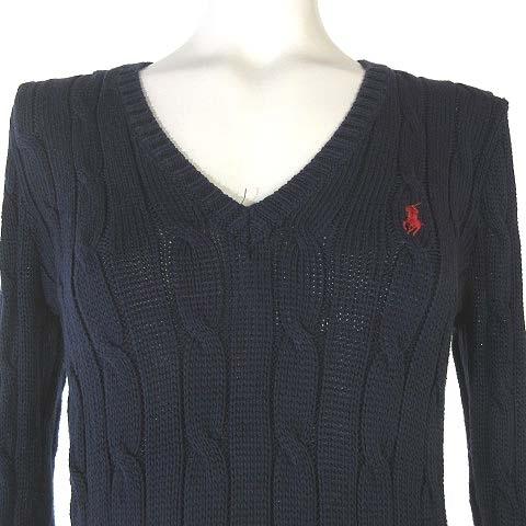 POLO RALPH LAURENニットVネックセーター 長袖 刺繍ロゴアンダー POLO RALPH LAUREN ラルフローレン ニット セーター 長袖