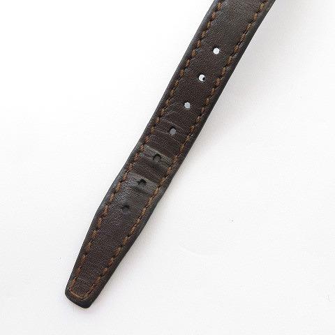 ロンジン LONGINES 稼働品 手巻き 腕時計 2針 文字盤ゴールドカラー 茶  