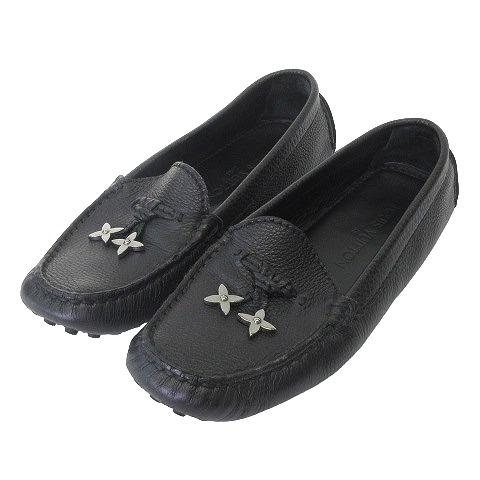 LOUIS VUITTONルイヴィトンドライビングシューズ34|1/2黒