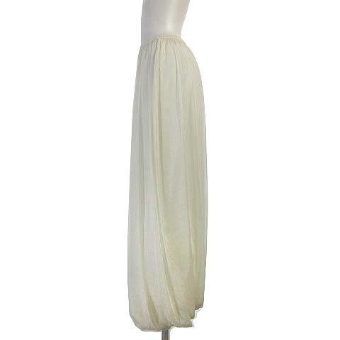 バジーレ BASILE 28 ロングスカート バルーン マキシ丈 イージー 白  
