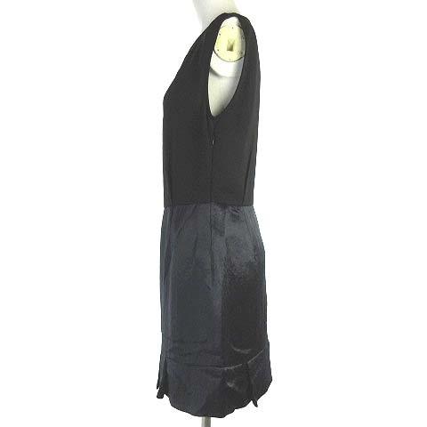 【SANDRO】カットアウト ノースリーブ ひざ丈 ワンピース SANDRO サンドロ sandro ワンピース ひざ丈 ノースリーブ サテン切替