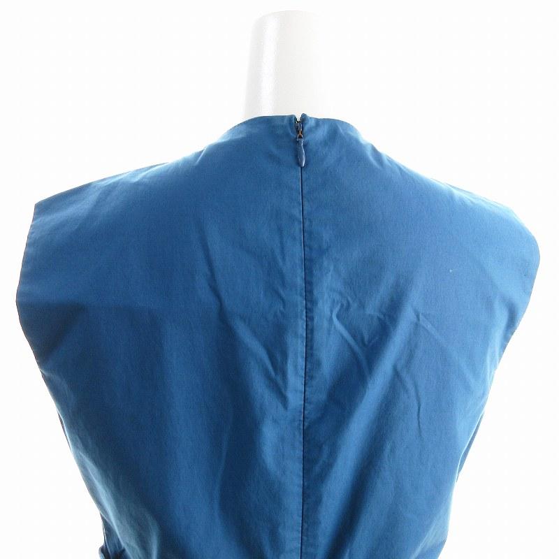 【美品】BOTTEGA VENETA　ボッテガヴェネタ　ノースリーブワンピース ボッテガヴェネタ コットン ノースリーブ メタルツイル