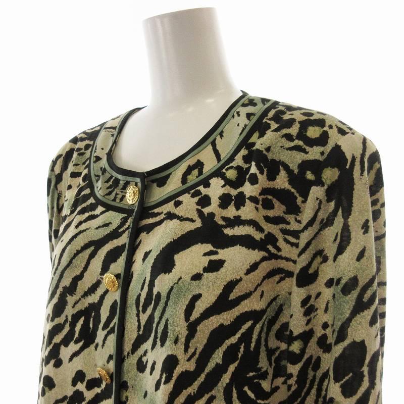 レオナール LEONARD FASHION ファッション カーディガン レオパード 肩 