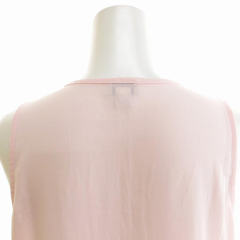 ジェイクルー J.CREW ノースリーブ シフォンブラウス カットソー プル 