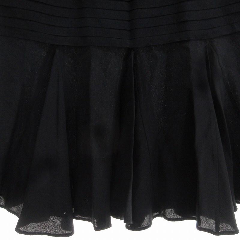 ブルマリン Blumarine スカート ひざ丈 マーメイド 絹 シルク 34 黒 