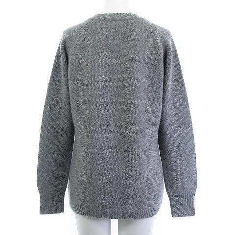 美品❢プラダ　PRADA　ニット　カーディガン PRADA プラダ 美品 カーディガン ニット セーター 長袖 グレー 42 M位