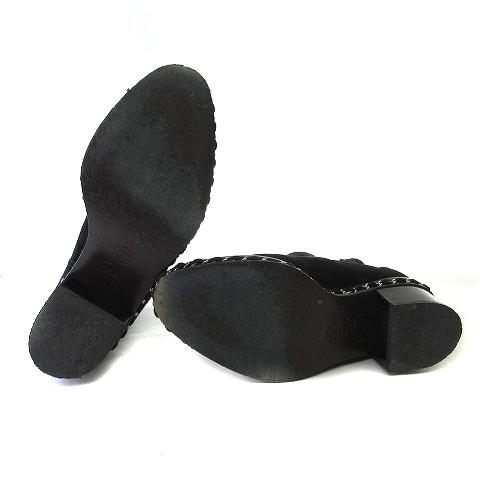 CHANEL（シャネル） サイドゴアブーツ スエード ショートブーツ