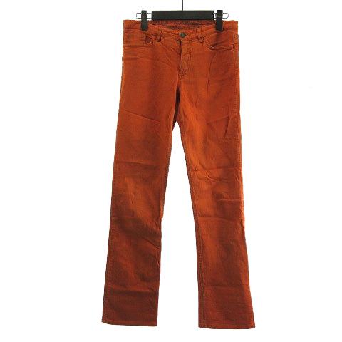 ETRO エトロ スリム ストレートパンツ ストレッチ オレンジ 27 