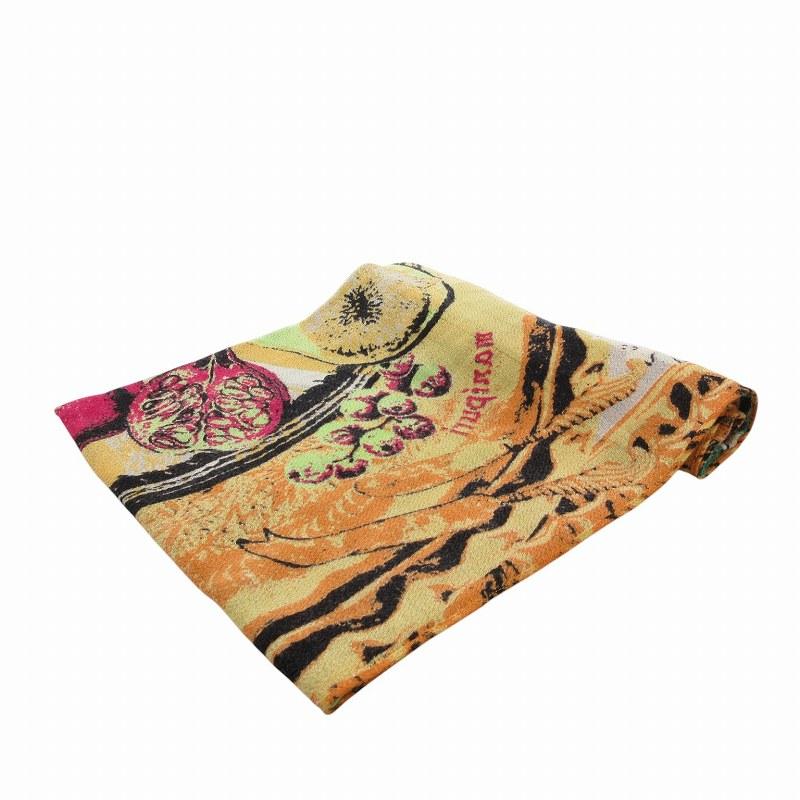 マニプリ manipuri 美品 スカーフ ショール 総柄 大判 花柄 ウール