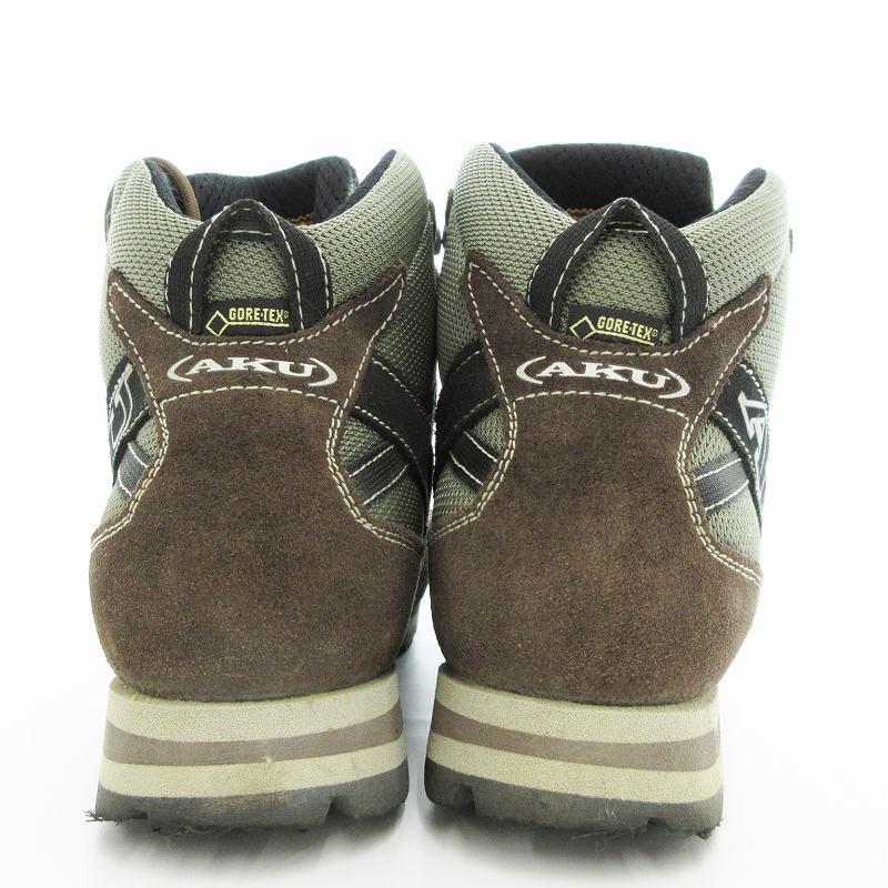【中古】アク AKU 登山靴 トレッキングシューズ ビブラムソール UK4 緑系 /UO レディース アク AKU 登山靴 トレッキングシューズ ビブラムソール UK4 緑系 /UO