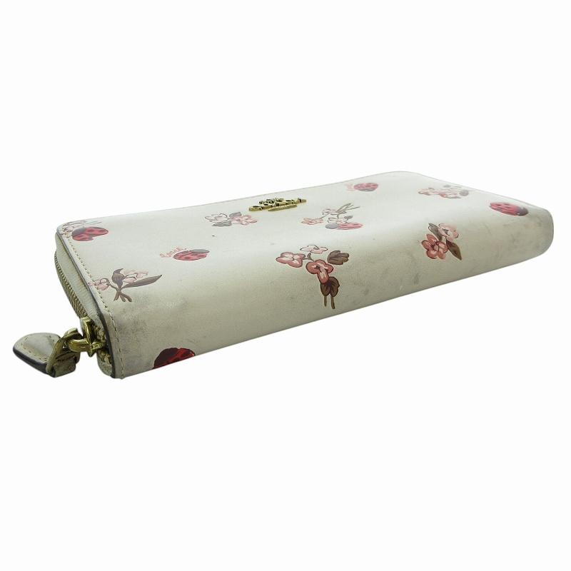 COACH コーチ 長財布 ウォレット 花柄 てんとう虫柄 ラウンド COACH コーチ 長財布 ウォレット 花柄 てんとう虫柄 ラウンド