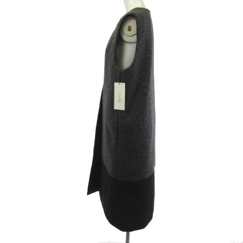 未使用品 タグ付き アロムリリー Arumlily 中綿 異素材ボアロング
