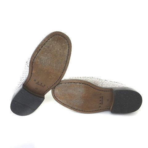 MARNI シルバー ローファー MARNI マルニ 24SS ウーブン レザー ローファー シューズ