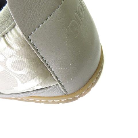 【中古】ディオールオム Dior HOMME 3SA089ZHN-H161 オブリークロゴスノースリッパ スリッポン スニーカー 42 27cm ベージュ  メンズ ディオールオム Dior HOMME 3SA089ZHN-H161 オブリークロゴスノー