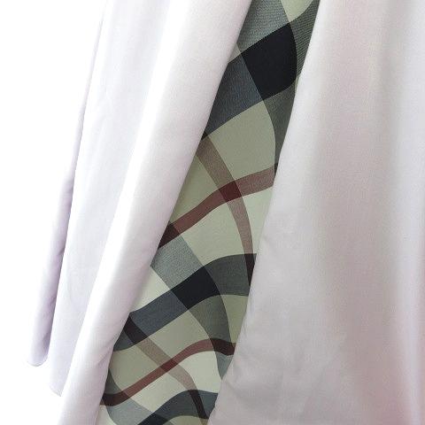 ブルーレーベルクレストブリッジ ポプリンワンピース チェック ロングワンピース 美品✨】ブルーレーベルクレストブリッジ ポプリンワンピース