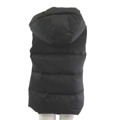 theory（セオリー） ダウンベスト フーデッド ジップアップ 黒