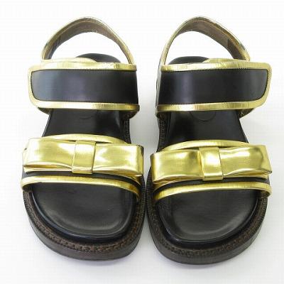 MARNI レディース　サンダル MARNI マルニ サンダル 人気 レザー製クリスクロスサンダル