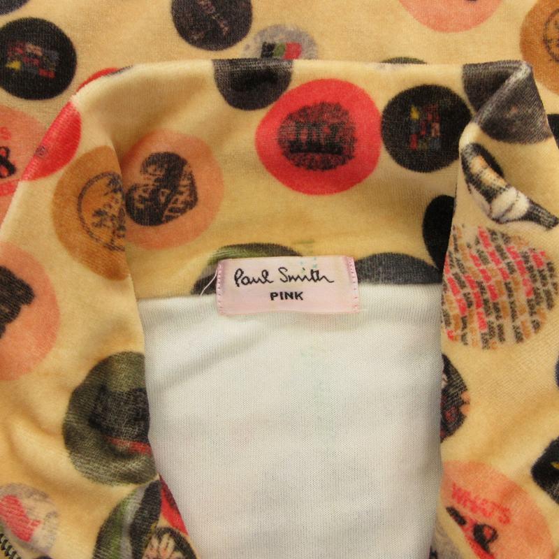 ポールスミス ピンク ベロアジャケット ブルゾン ジップアップ M ベージュ Paul Smith ポールスミス ピンク paul smith PINK ベロア