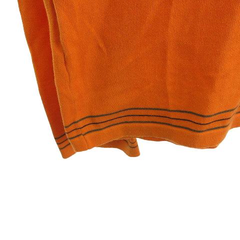 HERMES（エルメス） ニットポロシャツ ニット セーター 長袖 オレンジ