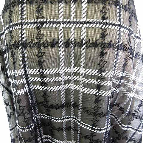 【中古】セルフォード CELFORD CWFS234090 ロングスカート バリエチュールフレアスカート チェック ブラック 黒 36  レディース セルフォード CELFORD CWFS234090 ロングスカート バリエチュール