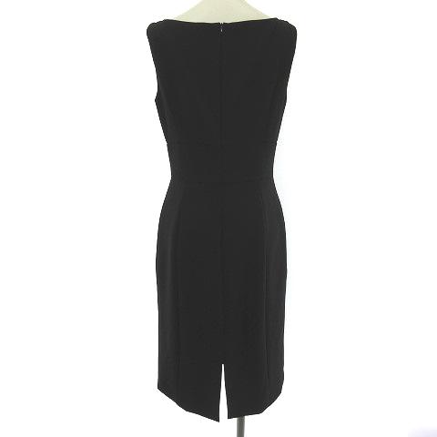 FOXEY（フォクシー） ノースリーブ ワンピース ひざ丈 ブラック 黒 40