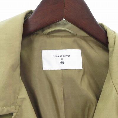 【中古】トーガ TOGA ARCHIVES アーカイブス ×  コラボ 希少 トレンチコート ロングコート ベージュ系 S メンズ トーガ TOGA ARCHIVES アーカイブス × H&M コラボ 希少 トレンチコート
