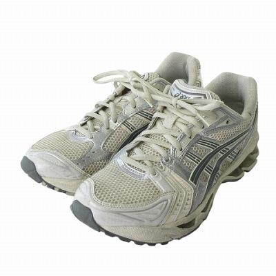 【美品】asicsゲルカヤノ14　メッシュシューズ ASICS asics GEL-KAYANO 14 WHITE/PIQUANT ORANGE 1201a019-109