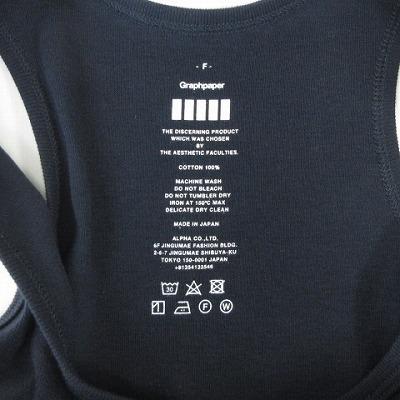 未使用品 グラフペーパー Graphpaper タグ付き ノースリーブ