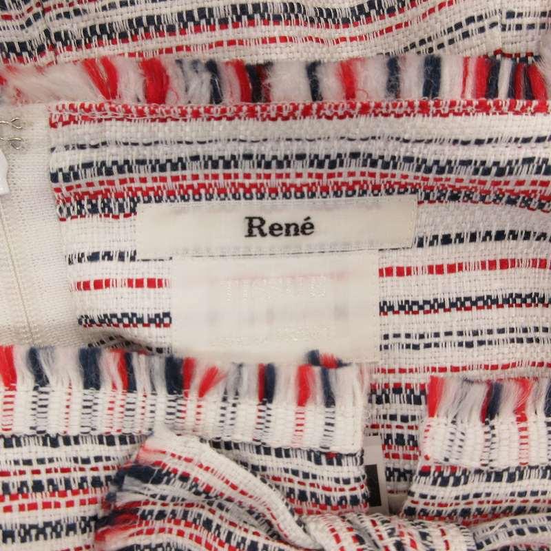 Rene（ルネ） ワンピース フリンジ トリプルリボン トリコロール