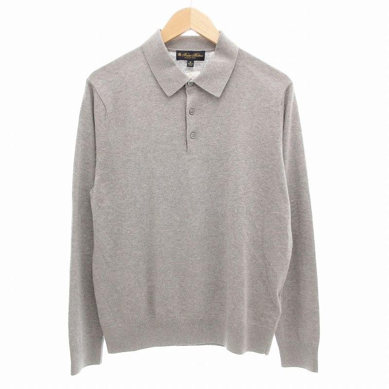 Brooks Brothers ブルックス・ブラザーズ ポロシャツ グレー 金色 GF スーピマコットン ストレッチピケ ポロシャツ Slim Fit