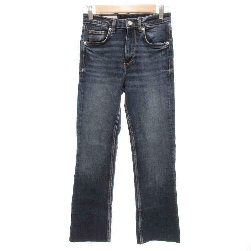ZARA ザラ デニムパンツ ジーンズ ストレートシルエット カット