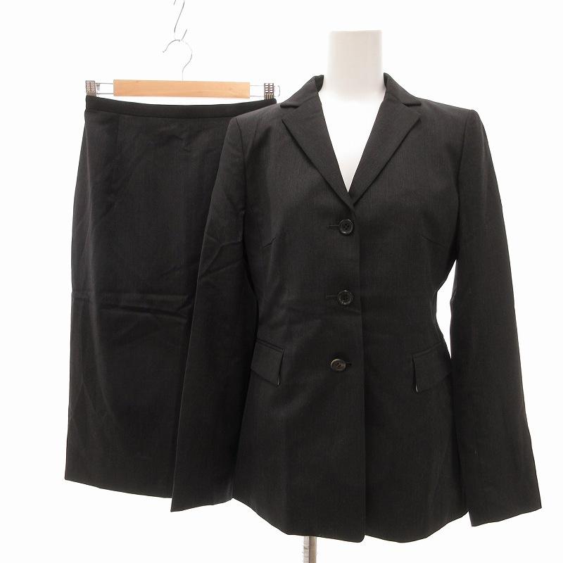 自由区 グレー セットアップスーツ 40 日本製 美品 オンワード樫山 自由区 グレー セットアップスーツ 40 日本製 美品 オンワード樫山