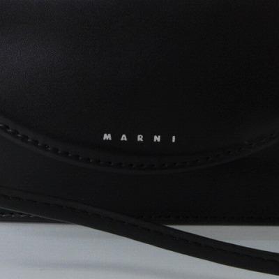マルニ MARNI KIDS 美品 25SS ミニショルダーバッグ エコレザー 黒