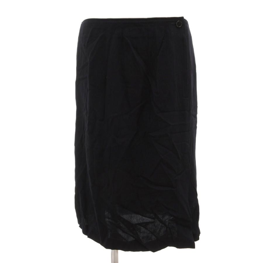 ZUCCA】ズッカ 紺 ロングスカート レディース ZUCCaズッカ／紺M／膝下  