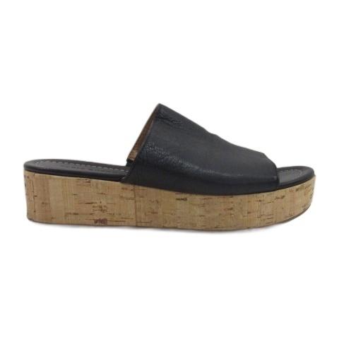 【中古】ファビオルスコーニ FABIO RUSCONI コルク サンダル レザー イタリア製 37 23-23.5cm レディース ファビオルスコーニ FABIO RUSCONI コルク サンダル レザー イタリア製