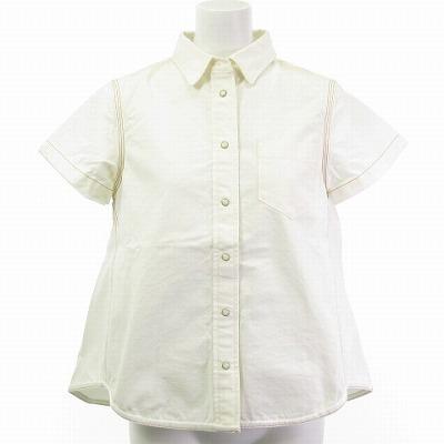 サカイラック sacai luck 美品 デニムバックフレアシャツ