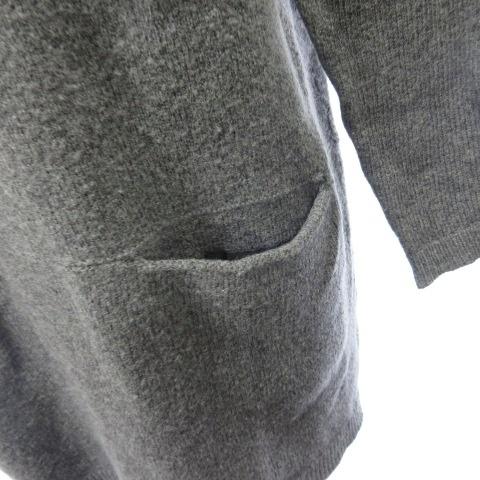 vinceヴィンス　カシミア100%タートルネックワンピース S グレー　長袖 vinceヴィンス カシミア100%タートルネックワンピース S グレー 長袖