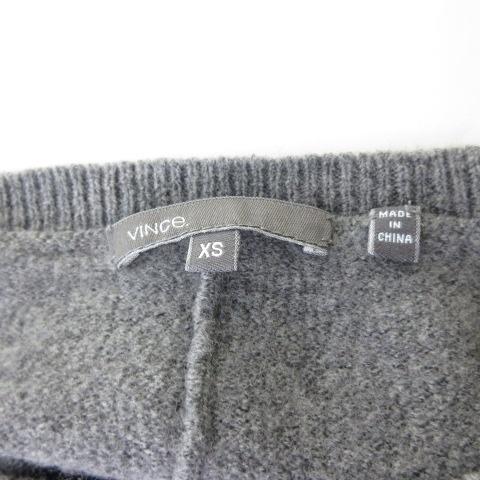 vinceヴィンス　カシミア100%タートルネックワンピース S グレー　長袖 vinceヴィンス カシミア100%タートルネックワンピース S グレー 長袖